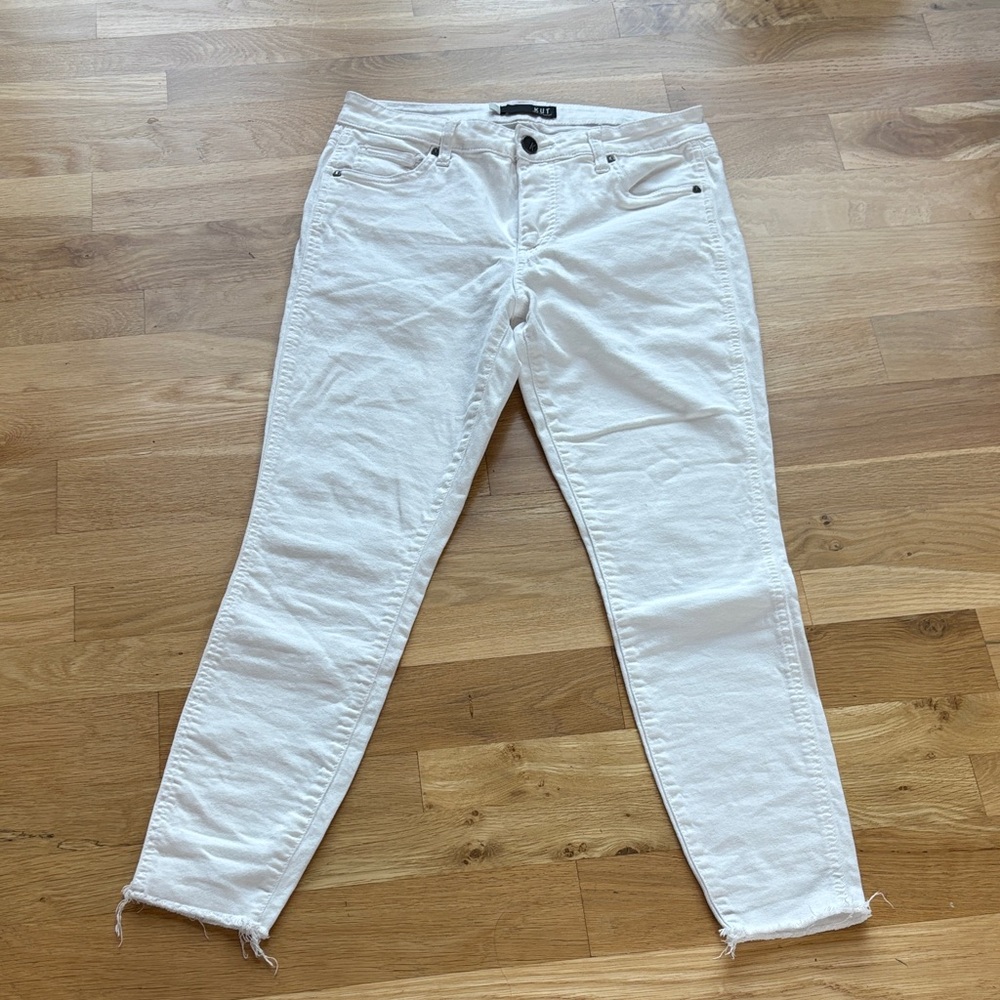 Kut from the Kloth White Skinny Jeans Size 4